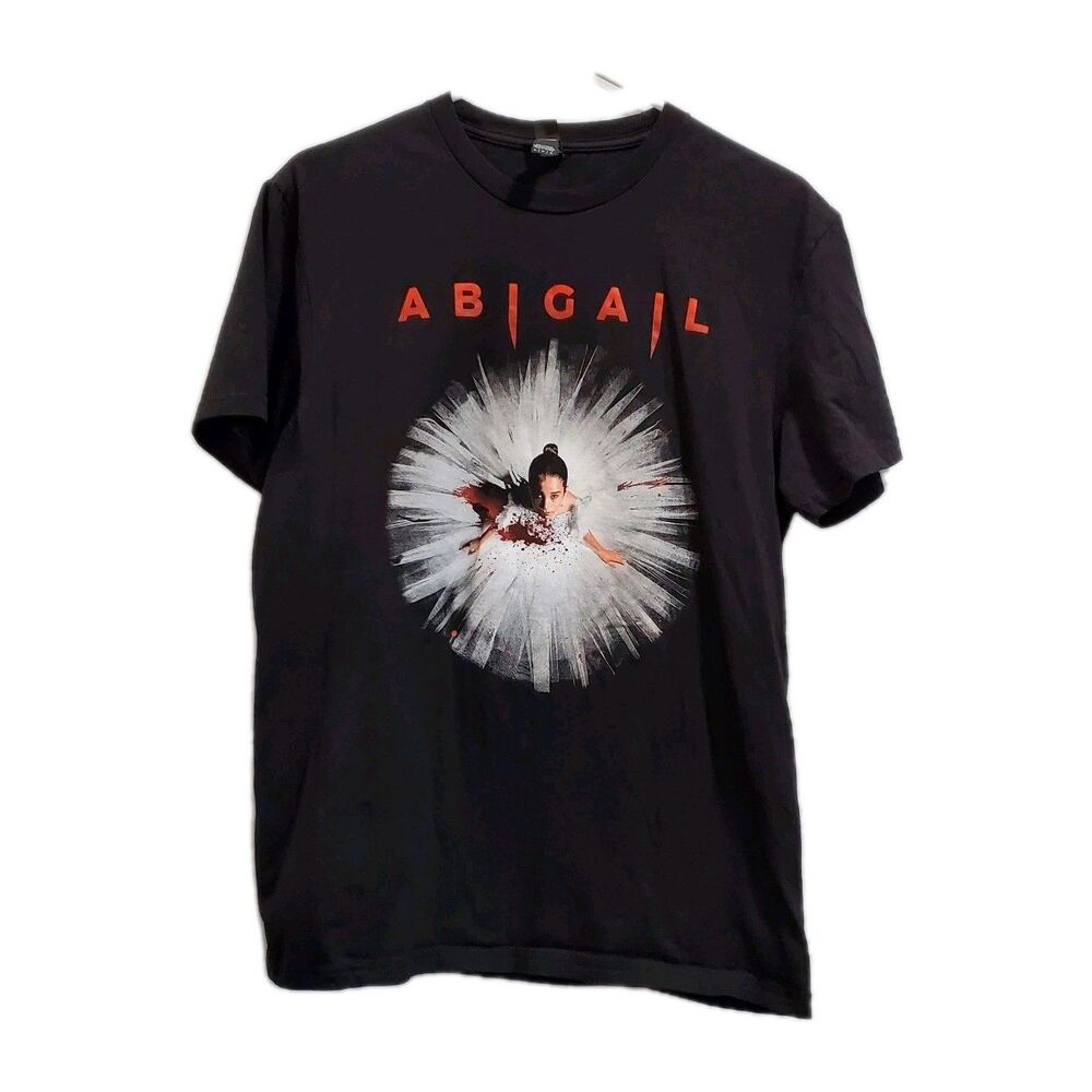 Abigail Movie Promo Black T-Shirt Horror Men's Size Medium Short Sleeve District
